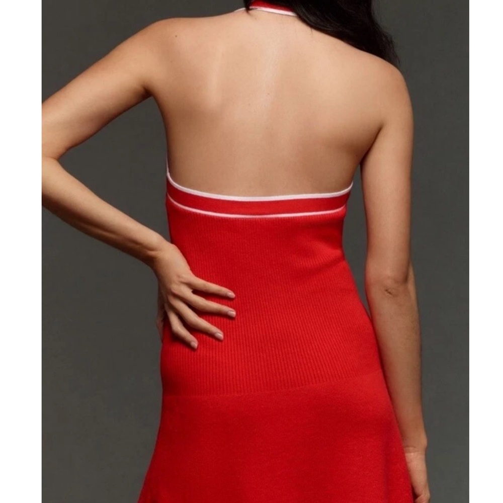 Daily practice by Anthropologie full speed halter mini dress bright red size XL - Picture 3 of 9
